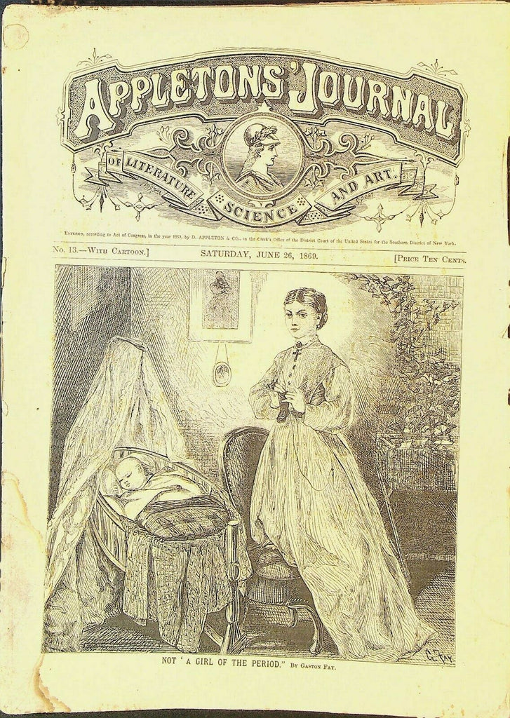Appletons' Digest June 26 1869 Victor Hugo The Man Who Laughs Pacific Railway