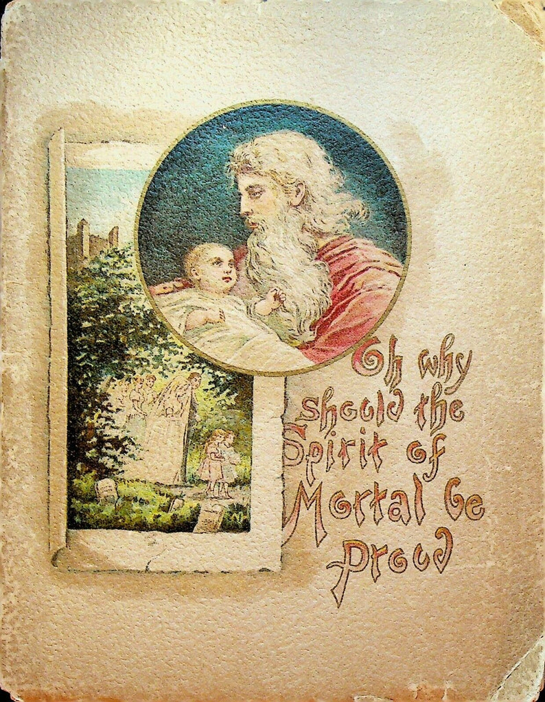 Oh Why Should the Spirit of Mortal Be Proud 1876 William Knox Miss LB Humphrey