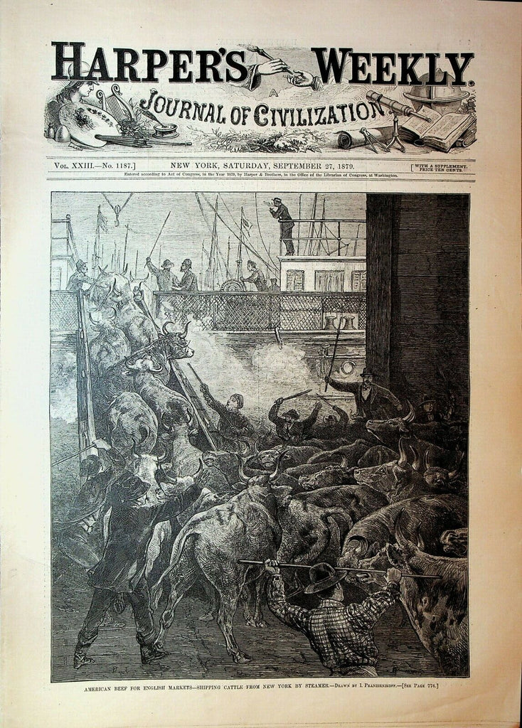 Harper's Weekly September 27 1879 Thomas Nast Franklin Search Expedition