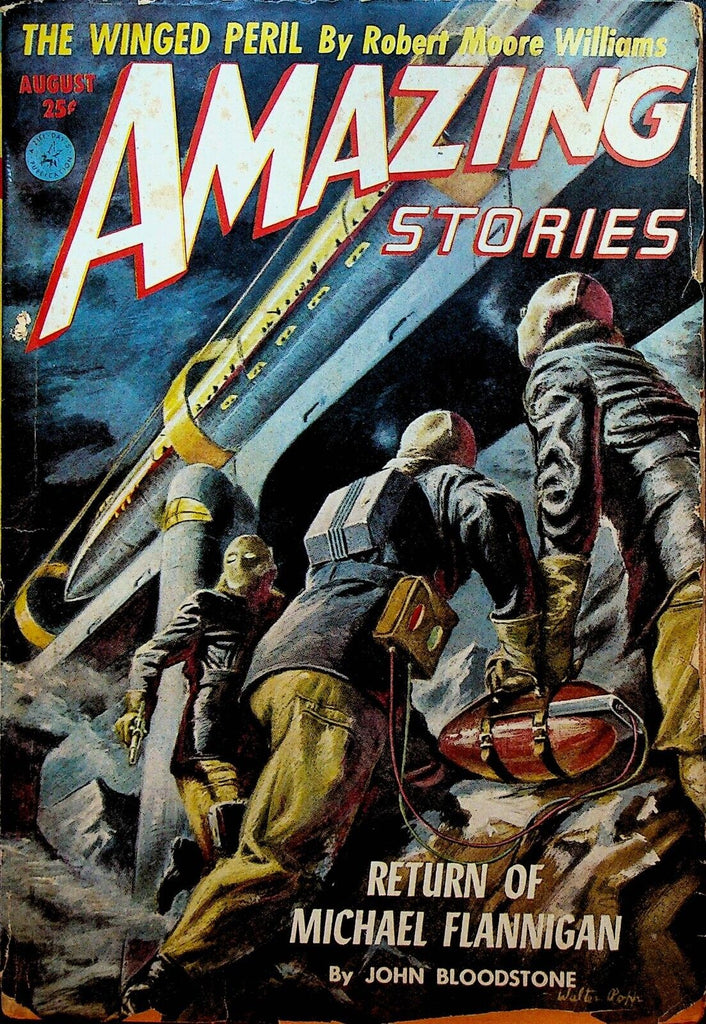 Amazing Stories Pulp August 1952 John Bloodstone Lee Gregor Rog Phillips