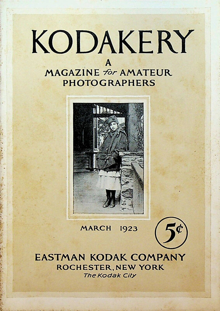 Kodakery Magazine for Amateur Photographers Kodak March 1923 Rochester NY