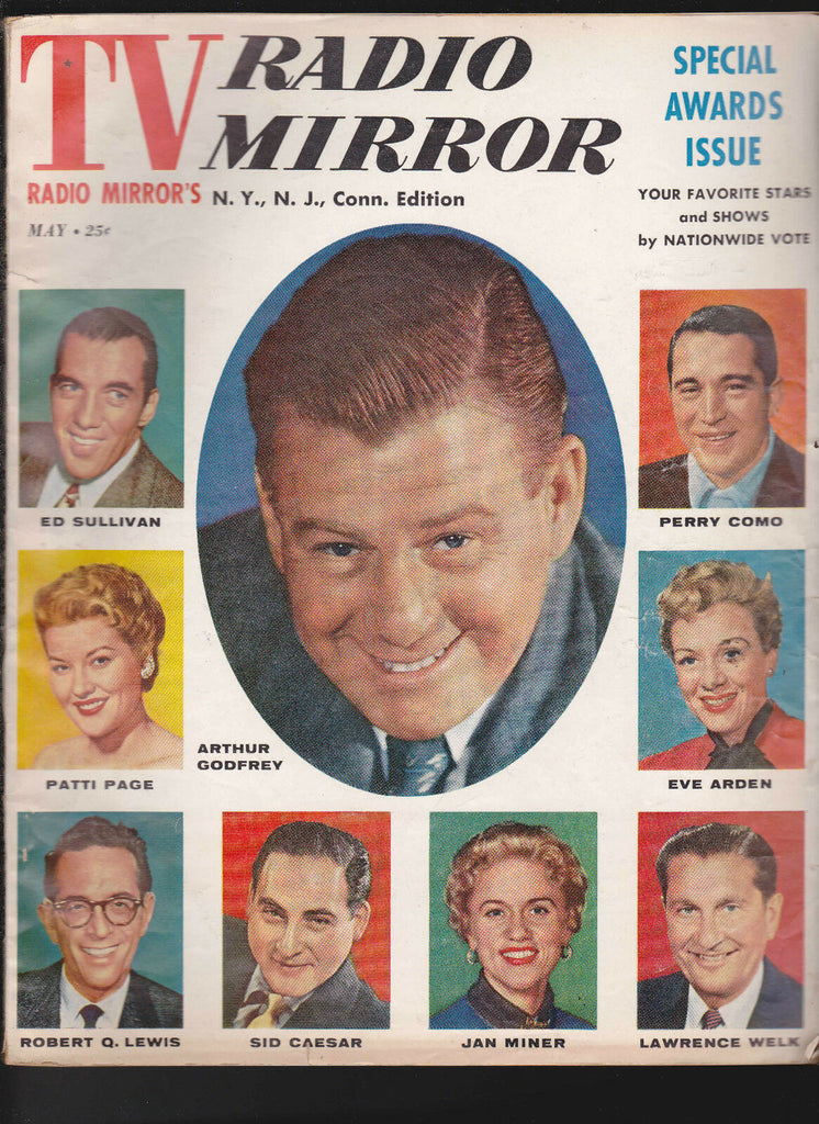 TV Radio Mirror May 1956 Arthur Godfrey Ed Sullivan Perry Como Patti Page