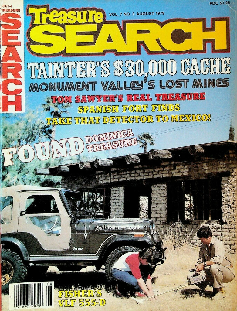 Treasure Search Magazine August 1979 Caribbean Treasure Pancho Villa