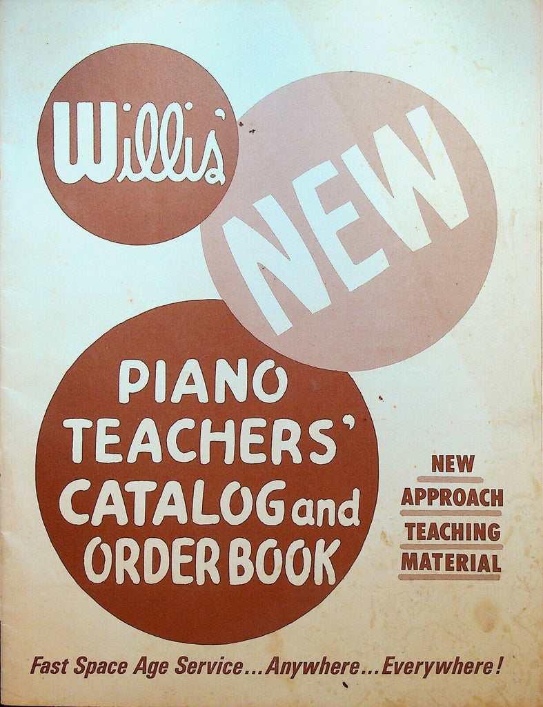 Willis New Piano Teachers Catalog & Order Book 1950s