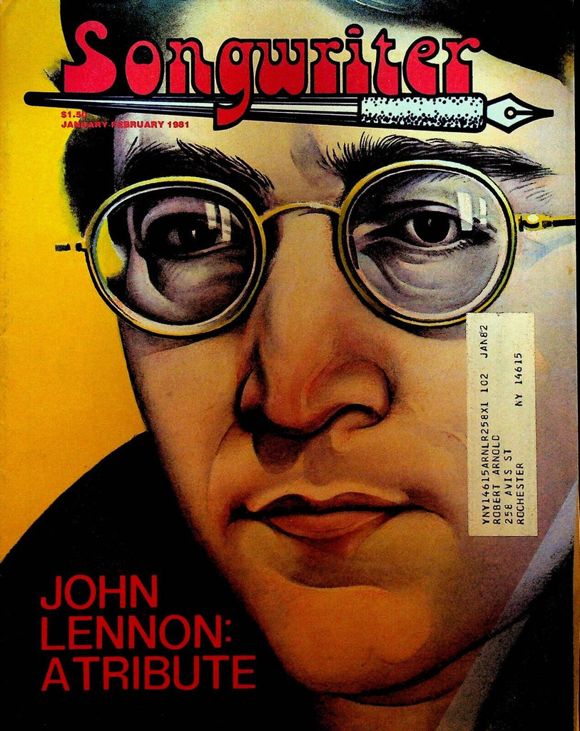 Songwriter Magazine January 1981 John Lennon Tribute Harry Nilsson