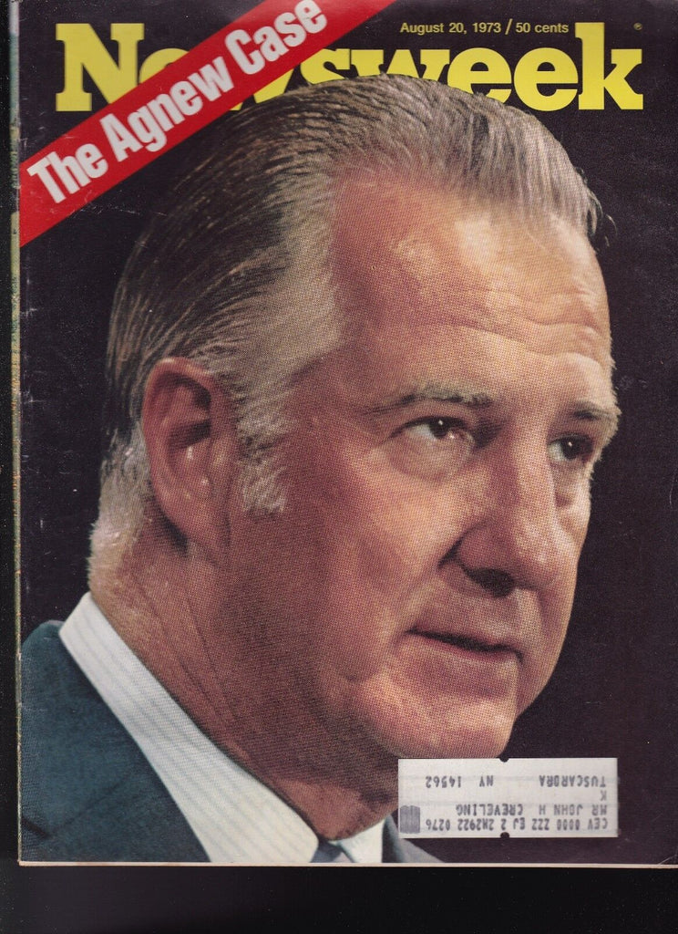 Newsweek Magazine Spiro Agnew August 20 1973