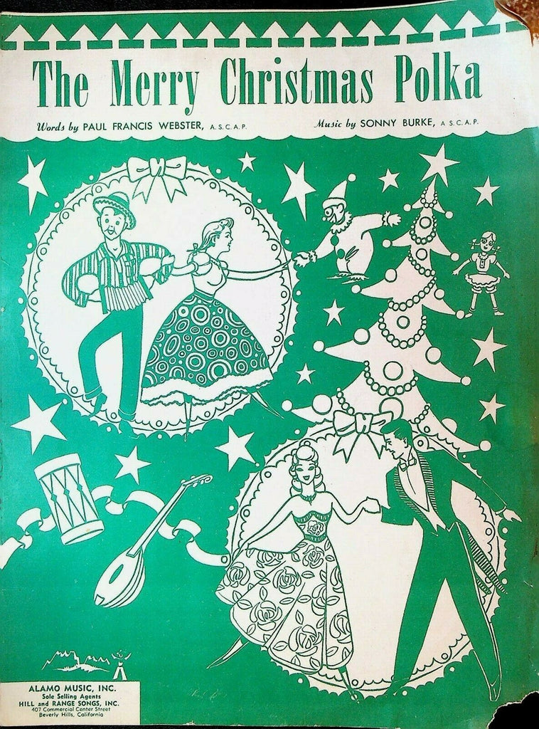 The Merry Christmas Polka Sheet Music Paul Francis Webster Sonny Burke 1949