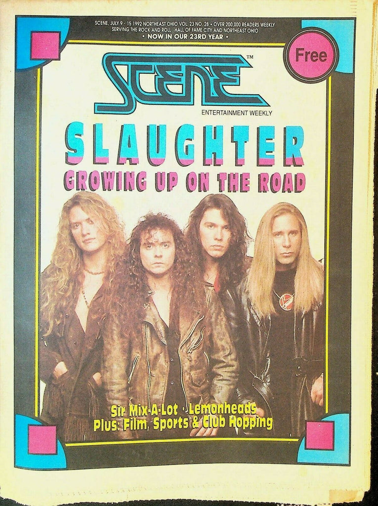 Cleveland Scene Magazine July 9 1992 Slaughter Sir Mix-a-Lot Lemonheads