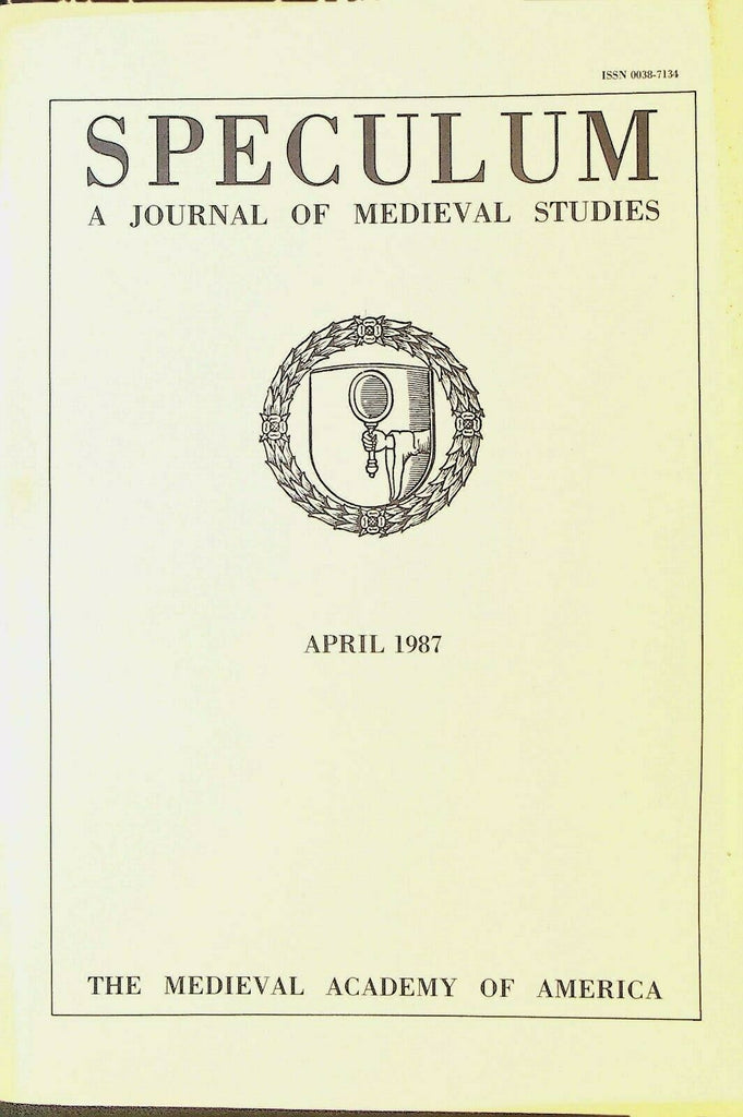 Speculum Journal of Medieval Studies April 1987 Skaldic Verse Johannes Afflacius