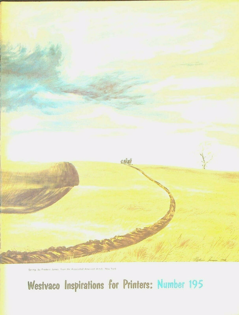 Westvaco Inspirations for Printers Magazine 195 1954 Frederic James