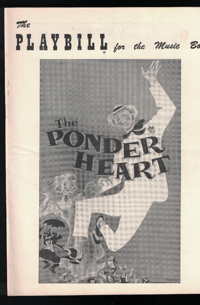 The Ponder Heart Playbill March 26 1956 David Wayne Una Merkel