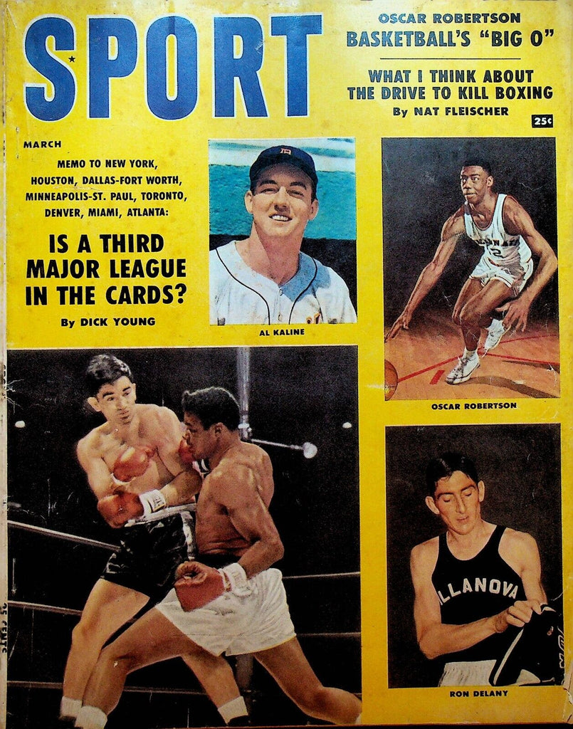 Sport Magazine March 1959 Al Kaline Oscar Robertson Ron Delany