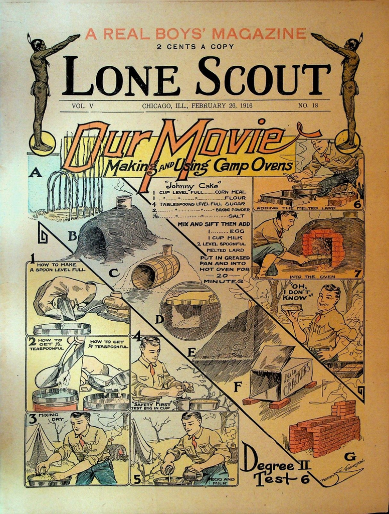 Lone Scout Magazine February 26 1916 Scouting Buffalo General WS Harney