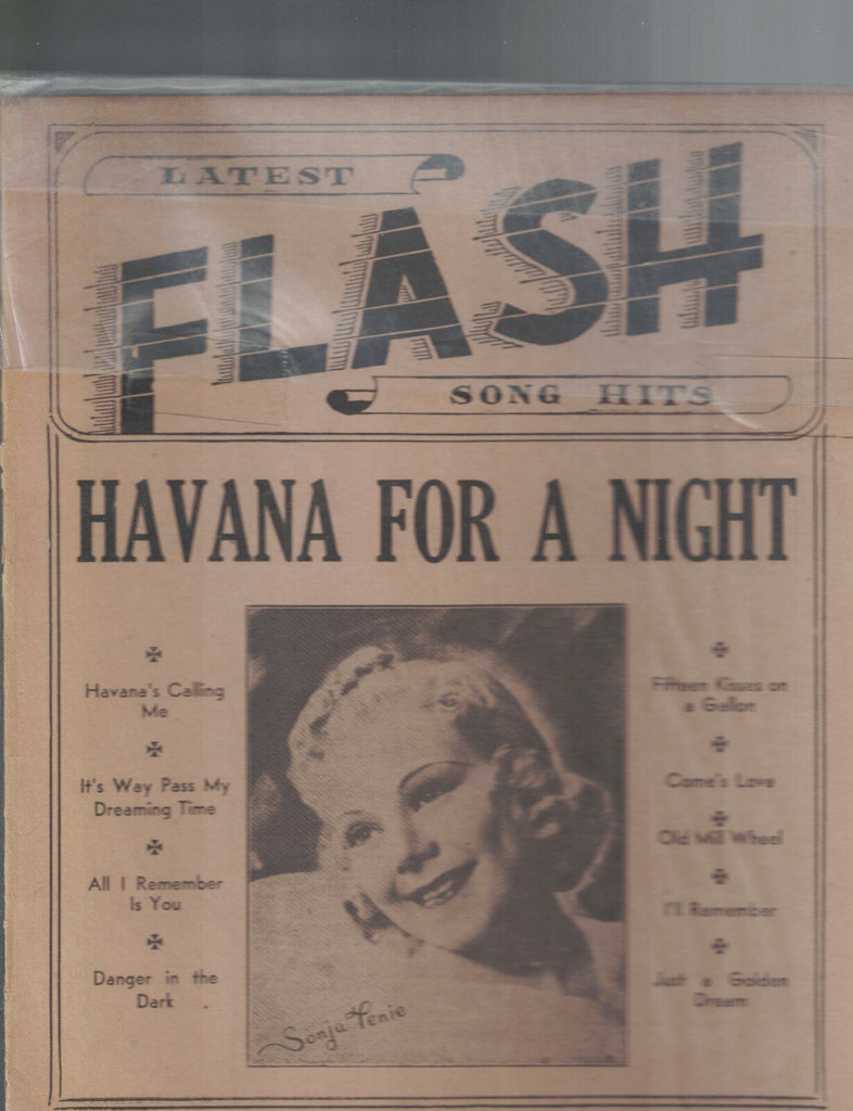 Latest Flash Song Hits Magazine Sonja Henie 1940s