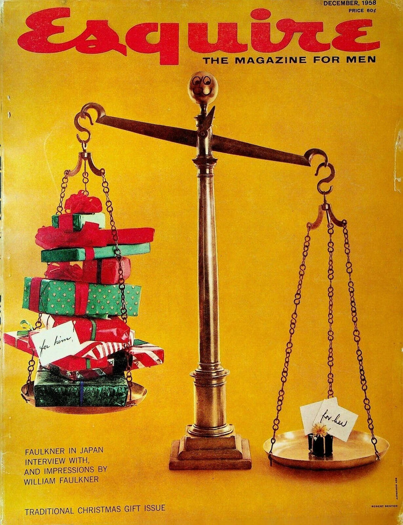 Esquire Magazine December 1958 William Faulkner Christmas Annette Stroyberg