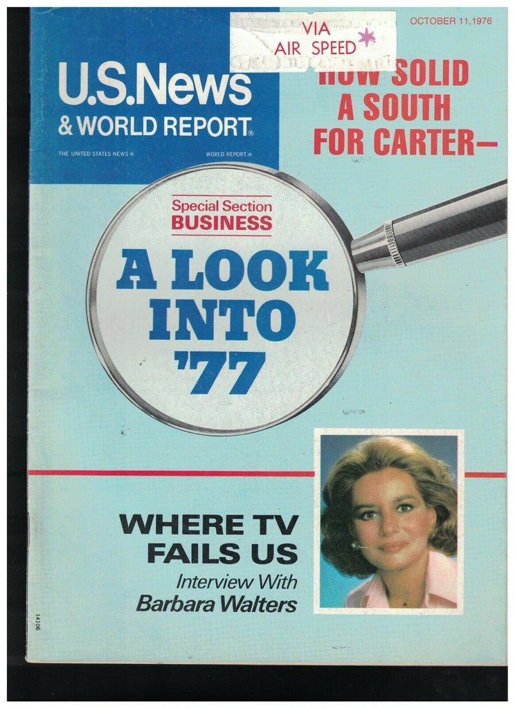 US News & World Report October 11 1976 Barbara Walters Mississippi River