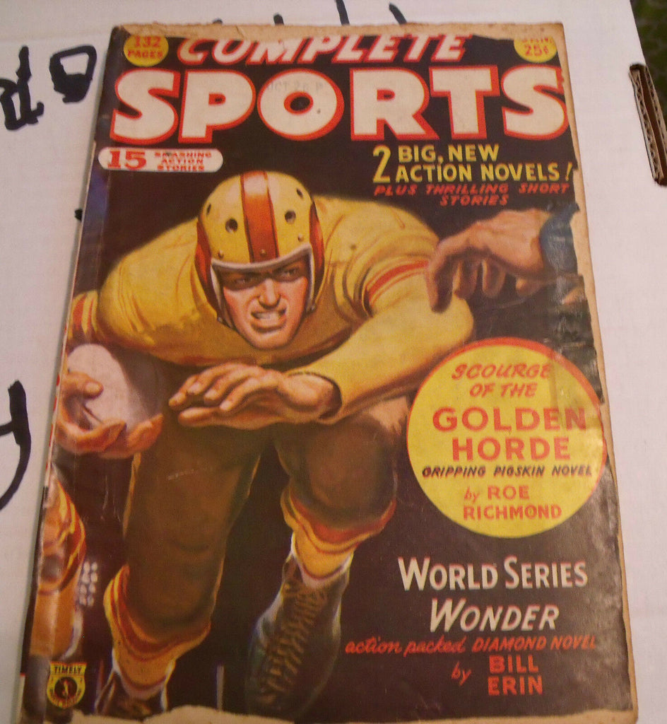 Complete Sports Pulp January 1950 Football  Roe Richmond, Bill Erin