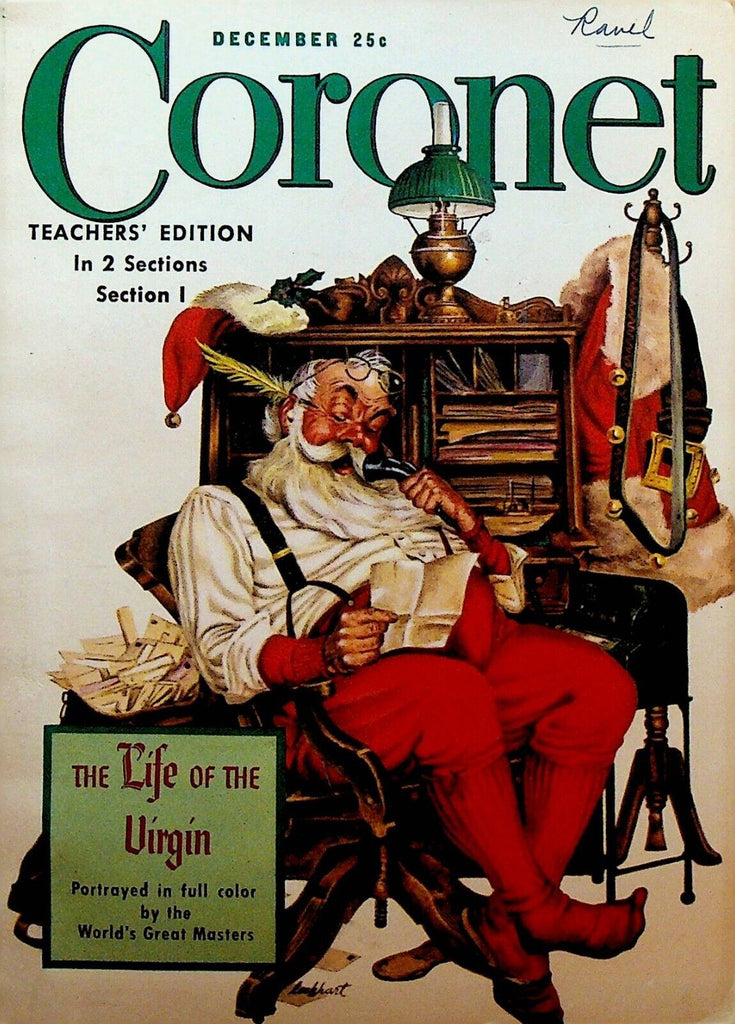Coronet Magazine December 1947 Santa Claus Jim Lockhart Albert Boyd