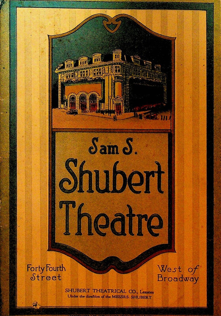 The Magic Melody Playbill December 22 1919 Charles Purcell Tom McNaughton