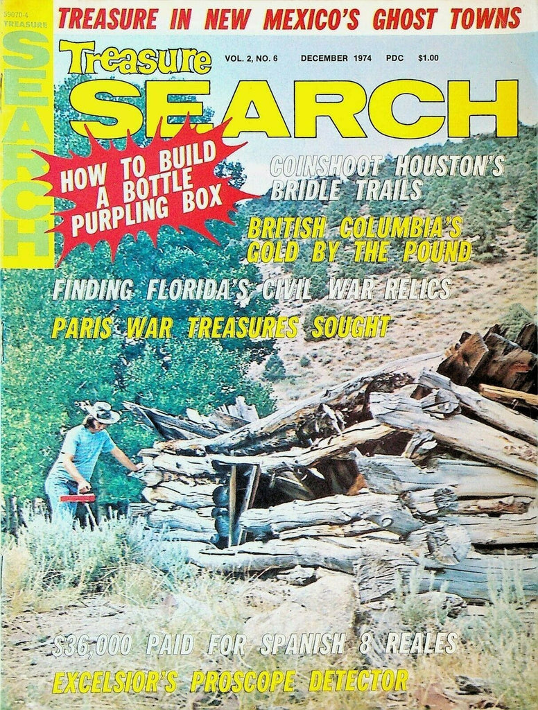Treasure Search Magazine December 1974 San Pedro Mountains Kofa Mountains