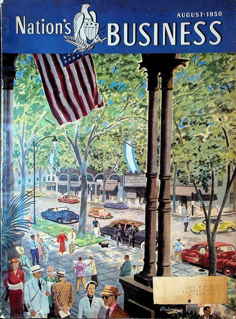 Nation's Business Magazine August 1950 US Flag Parade Richard Rodgers