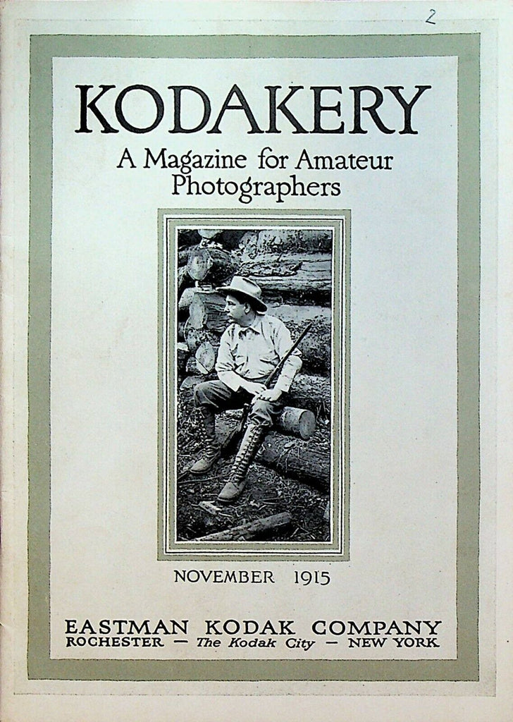 Kodakery Magazine for Amateur Photographers Kodak November 1915 Rochester NY