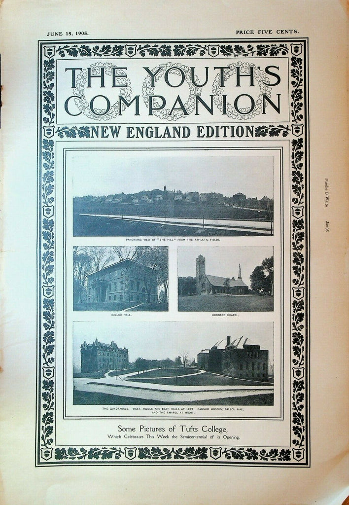 Youth's Companion September 7 1905 Howard P Garis Ethan Allen Memorial Tower