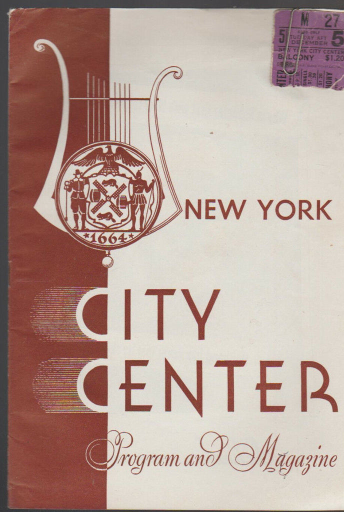 Gypsy Baron New York City Center Program & Magazine November 1944