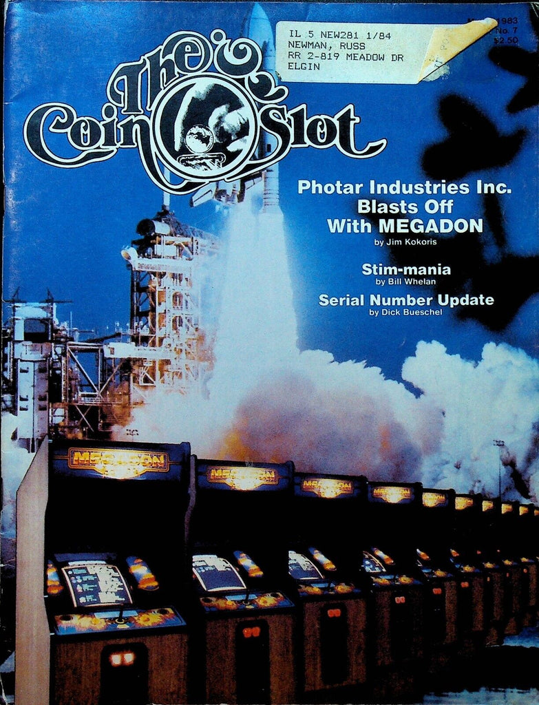 The Coin Slot Magazine March 1983 Megadon Video Game Photar Industries