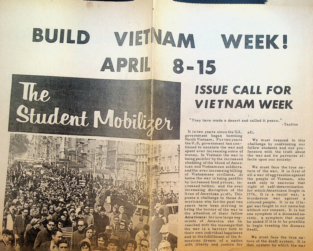 The Student Mobilizer 1967 Build Vietnam Week AJ Muste