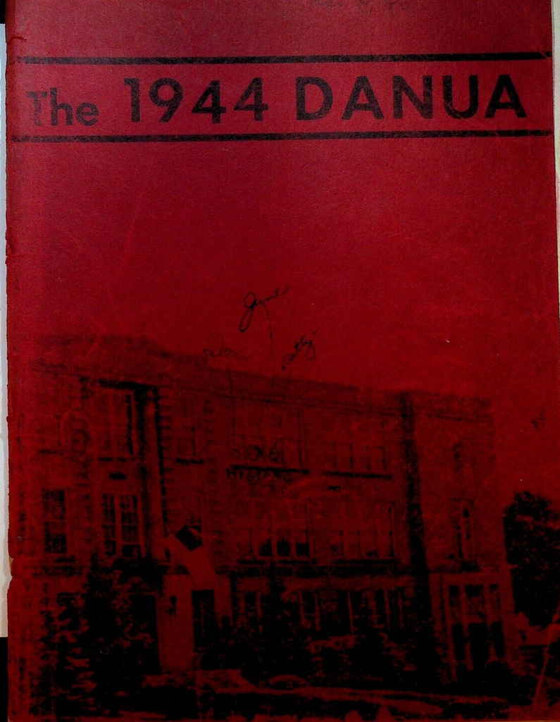 Dansville NY Central High School Yearbook The Danua 1944