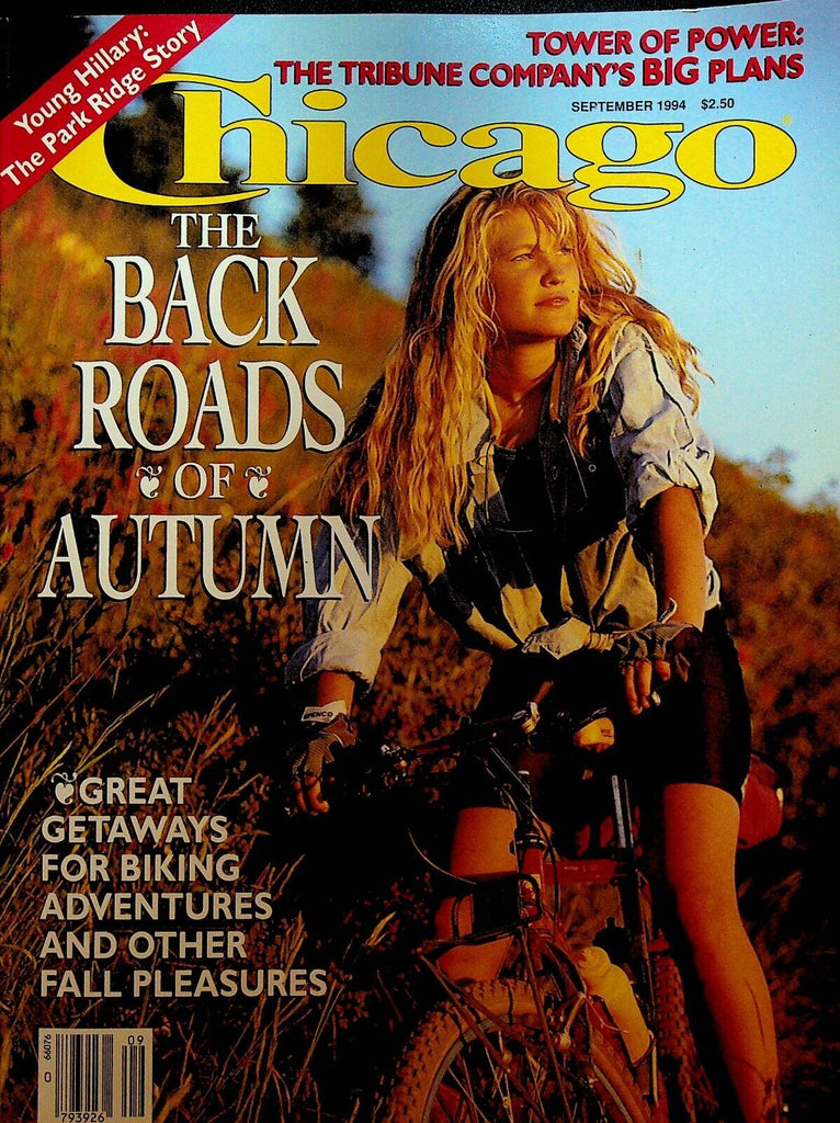 Chicago Magazine September 1994 Hillary Clinton Gary Barnett Northwestern