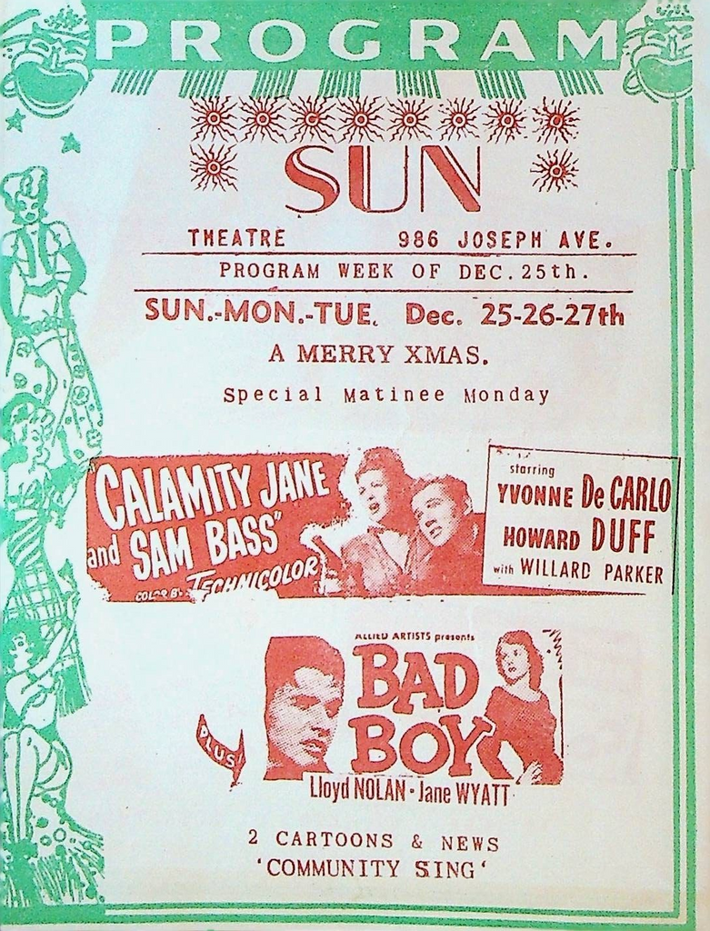 Yvonne DeCarlo Abbott & Costello Movie Herald December 25 1949 Rochester NY
