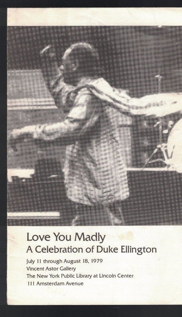 Duke Ellington Love You Madly Celebration 1979 Brochure