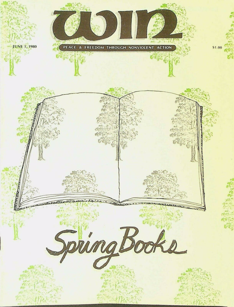 Win Magazine June 1 1980 Pentagon March Spring Books Dan Zedek