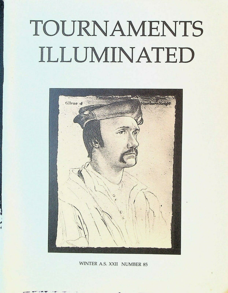 Tournaments Illuminated 85 Winter 1987 Violin Spanish Costumes Better Archery
