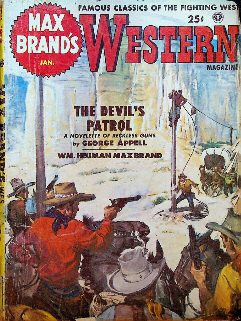 Max Brand's Western Magazine January 1953 John Jakes Richard Ferber Pulp