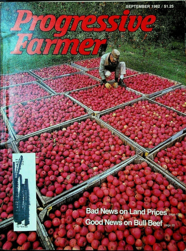Progressive Farmer Magazine September 1982 Apple Harvest Recipes Tractors
