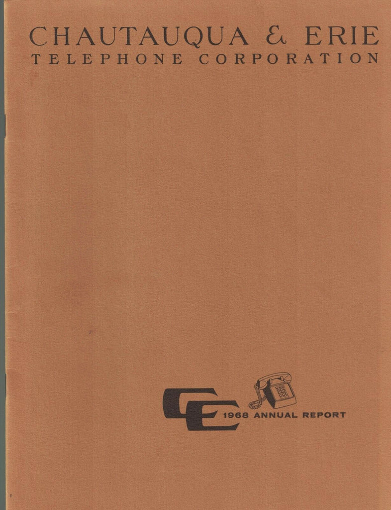Chautauqua & Erie Telephone Corporation 1968 Annual Report Utility