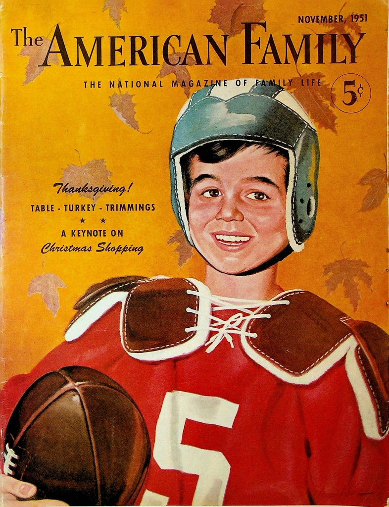 The American Family Magazine November 1951 Football Herman Block