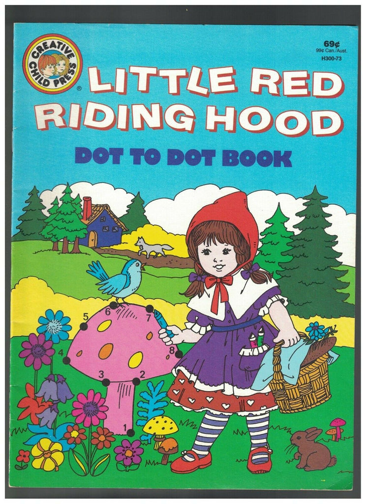 Little Red Riding Hood Dot to Dot Book 1993 Playmore Inc