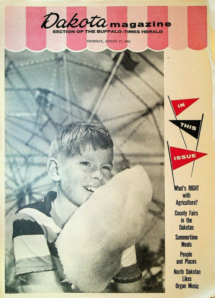 Dakota Magazine August 17 1961 Organ Music County Fairs