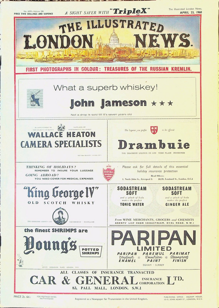 Illustrated London News April 23 1960 Prince Andrew Russian Treasure
