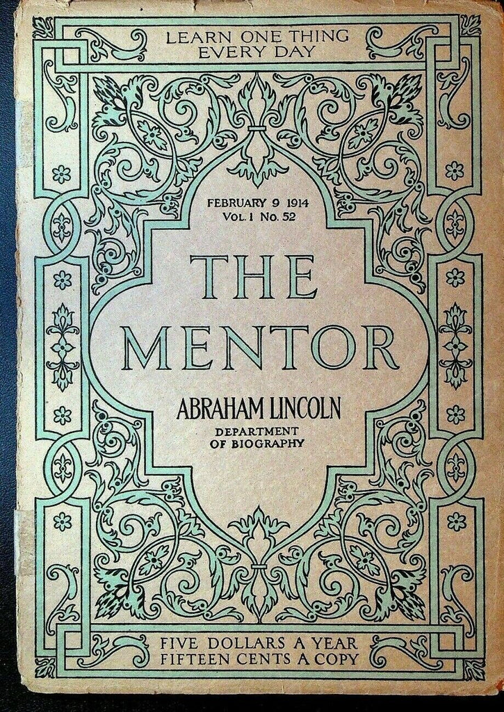 Mentor Magazine February 9 1914 #52 President Abraham Lincoln