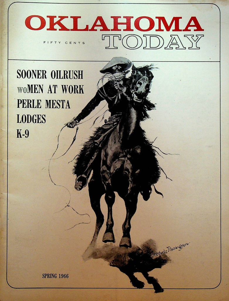 Oklahoma Today Magazine Spring 1966 National Cowboy Hall of Fame HH Martin
