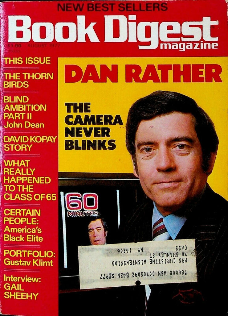 Book Digest Magazine August 1977 Dan Rather Gustav Klimt Gail Sheehy David Kopay
