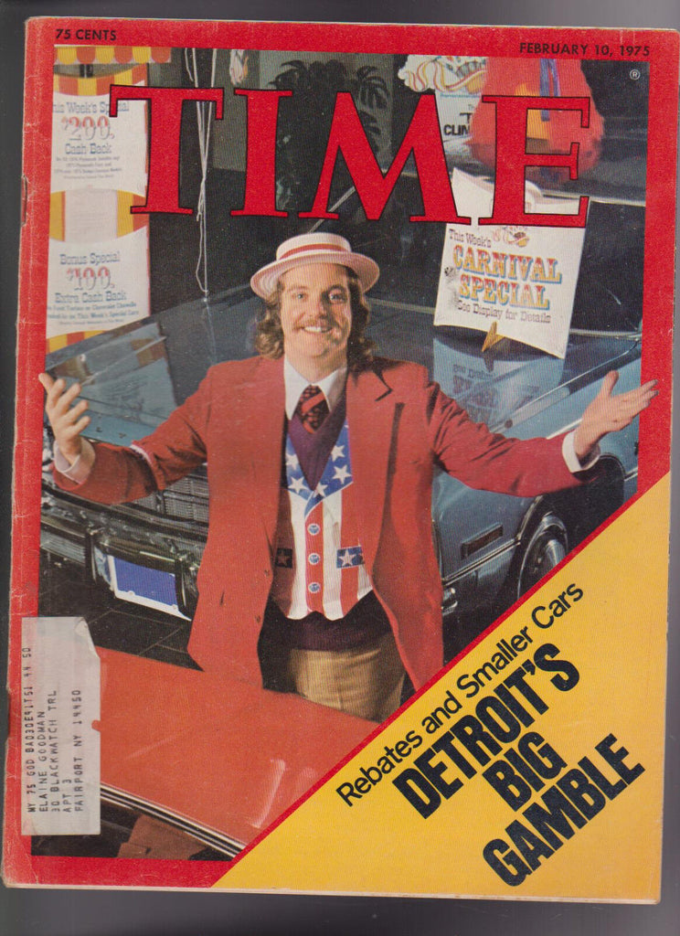 Time Magazine Detroit American New Cars February 10 1975