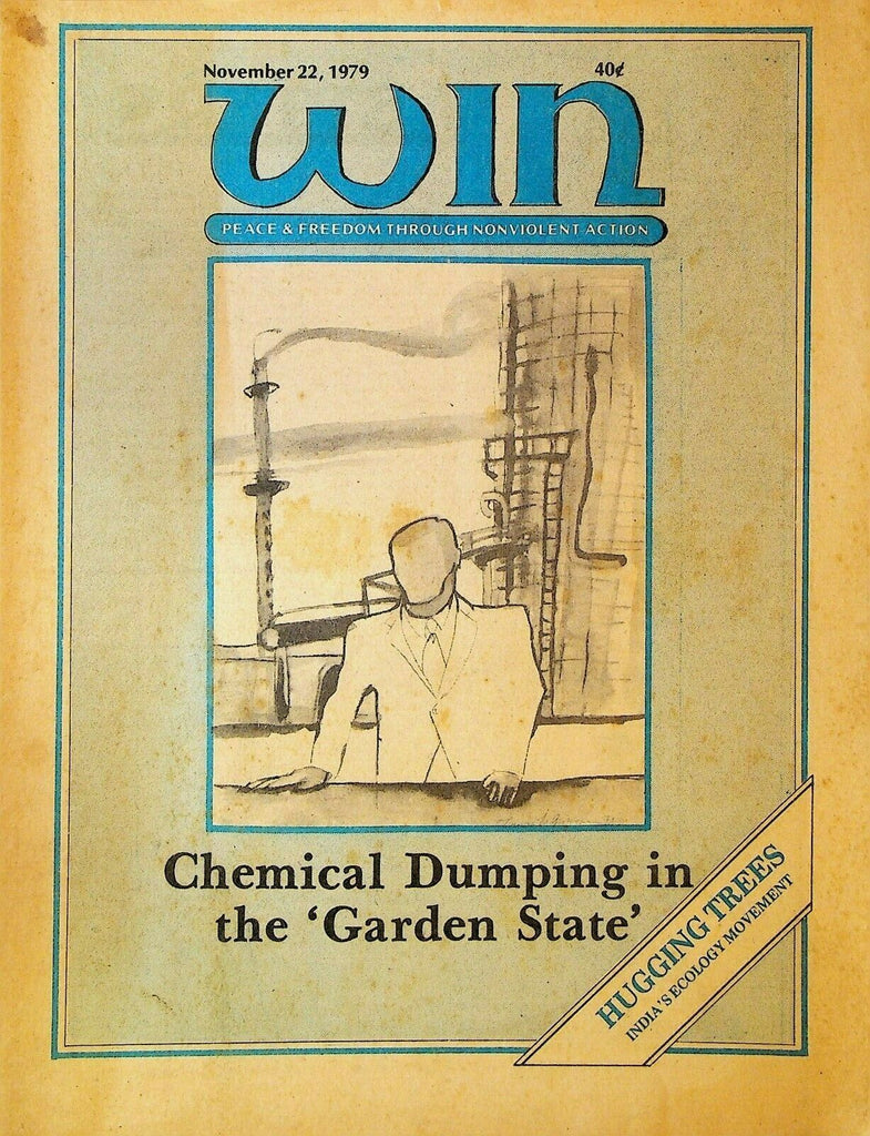 Win Magazine November 22 1979 India Ecology Movement New Jersey Chemical Dumping