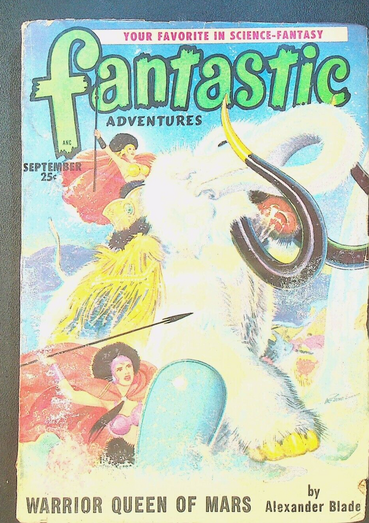 Fantastic Adventures Pulp September 1950 Alexander Blade Fritz Leiber