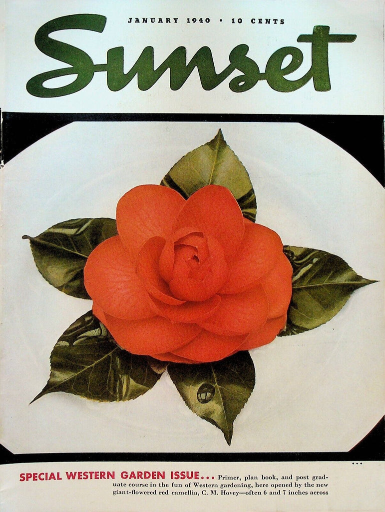 Sunset Magazine January 1940 CM Hovey Flower